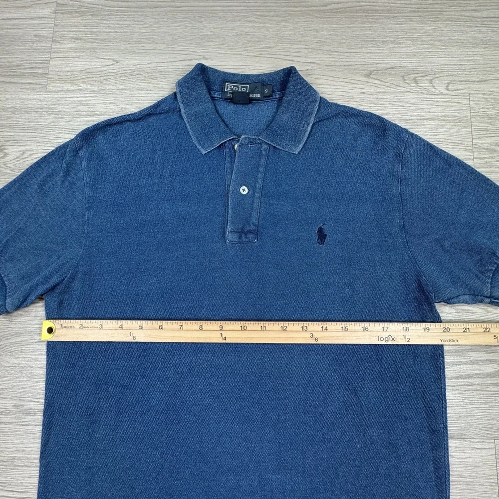 Polo Ralph Lauren Men's Polo Shirt Blue Small Short Sleeve Cotton Pique‎ Logo